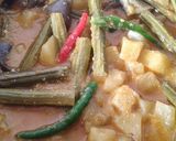 A picture of step 3 of Drumsticks and potatoes with poppy seeds paste.