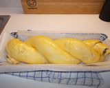 Fonott csíkos kalács recept fázis 4 fotója