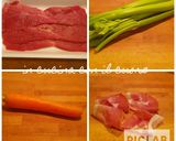 Foto del passaggio 1 della ricetta Involtini di scottona al prosciutto ♡