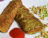 A picture of step 4 of Sprouts Chilla.