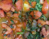 A picture of step 4 of Aloo methi sabzi.