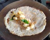 A picture of step 3 of Vrat wala instant sabudana and samak rice dosa.
