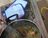 A picture of step 4 of Butt palak recipe.