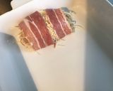 Une image de l'étape 4 de Roulés de poulet au bacon,emmental,moutarde douce et champignons.