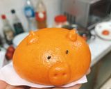 Hình bước làm 10 của món Bánh bao gấc hình heo con
