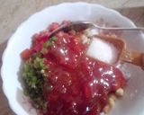 A picture of step 2 of Chick Pea Salad.