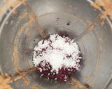 A picture of step 1 of Beetroot Choco Cake (in Kadhai).