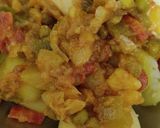 A picture of step 2 of Cheezy veggies box patties.