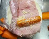 Foto del paso 1 de la receta: Wraps de jamón con corazón de zanahoria