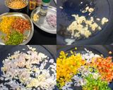 A picture of step 1 of Cheese Corn Pani Puri Shots.
