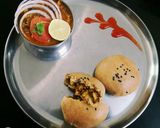 A picture of step 13 of Bhaji stuffed Buns eggless and without yeast.