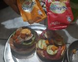 A picture of step 5 of #wd #Veg. burger.