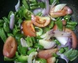 A picture of step 2 of Capsicum Bean Vegetable(Sem) Fried.