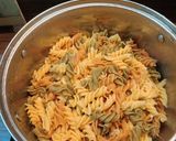 Sültpaprikás fusilli krémes balzsamecettel recept fázis 1 fotója