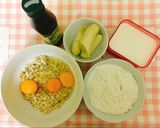 Hình bước làm 1 của món Bánh kếp yến mạch cho bữa sáng