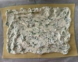 A picture of step 5 of Zucchini (Courgette) Tart with Lemon Ricotta and Basil Olive Oil.
