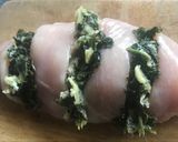 Foto del paso 5 de la receta Pechuga de pollo al horno rellena de Kale y Mozzarella