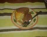 A picture of step 5 of Chocolate pudding with banana cake #chocolatebaking contest.