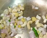 A picture of step 2 of Methi Matar Malai.