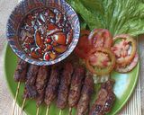 Foto langkah ke 6 dari resep Sate Buntel Daging Sapi dg Sambal Kecap #116.