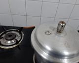 A picture of step 1 of Arbi fry.