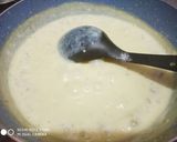 A picture of step 2 of Poori with Basundi.