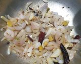 A picture of step 1 of Corn capsicum sabji.
