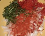 A picture of step 2 of Masala papad.
