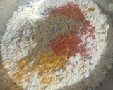 A picture of step 2 of Raw banana pakori.