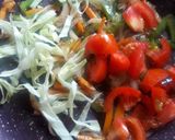 A picture of step 3 of Paneer cheese spring roll with mayonnaise.