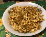 Une image de l'étape 16 de Farfalles bicolores, tomate rose et sauce à l'indienne.