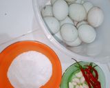 Foto langkah ke 1 dari resep Telur asin masir / hintalu masin mengarangan tanpa abu 12 hari.