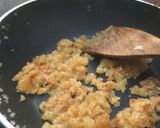 A picture of step 5 of Aloo ka halwa.