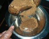 A picture of step 3 of Biscuit cake in a pan.