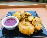 A picture of step 3 of Masala aloo pakora.