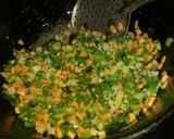 A picture of step 2 of Seviya upma.