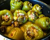 Foto del paso 7 de la receta: PIMIENTOS Rellenos con Arroz de ayer y otras cosas...!