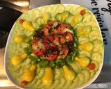 Une image de l'étape 7 de Salade de concombre, tomates, poivron et algues de Bretagne.