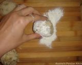 A picture of step 7 of Rice cake with vegetables.