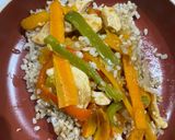 Foto del paso 6 de la receta: Wok de pollo y vegetales con arroz yamaní