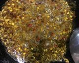 A picture of step 2 of Khattay aalu.