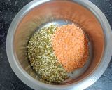 A picture of step 1 of Moong Masoor Dal Platter (Comfort in a Bowl + High Protein).