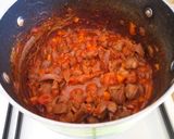 A picture of step 5 of Chicken Gizzards with a starch of your choice.