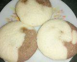 A picture of step 11 of Chocolate Idli with Coconut -palm jaggery filling.
