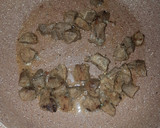 A picture of step 5 of Chilli beef.