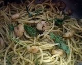 A picture of step 3 of Vickys Simple Prawn & Pesto Pasta, GF DF EF SF NF.