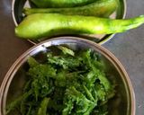 A picture of step 1 of Easy and Crispy Bitter gourd skin muthiyas.