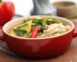 Hình bước làm 5 của món Canh ngót diêu hồng