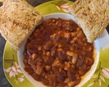 Húsmentes chilis bab recept fázis 3 fotója