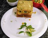 A picture of step 3 of Corn cheese sandwich.
